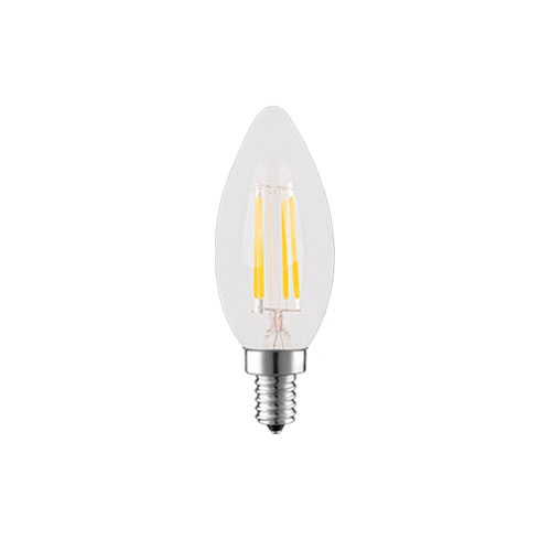 لامپ ال ای دی شمعی ۴ وات فیلامنتی مدل رویالوکس برند پارس شعاع توس